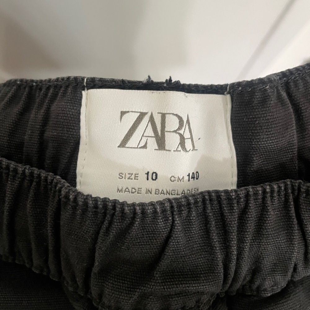 Zara Charcoal Elastic Waist Trousers